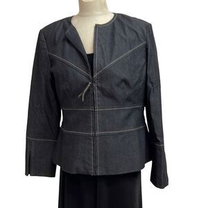 Vesti Blue Tailored Jean Jacket Size 14